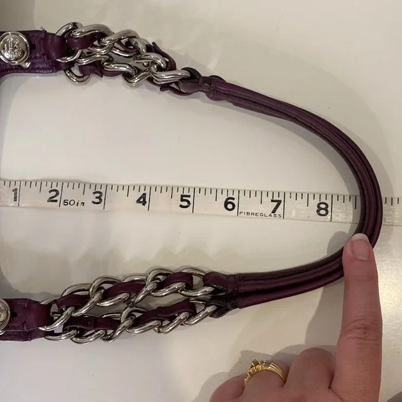 Coach Tribeca Double Strap Patent Leather Tote Shoulder Bag 14123‎ Authentic - Picture 13 of 16